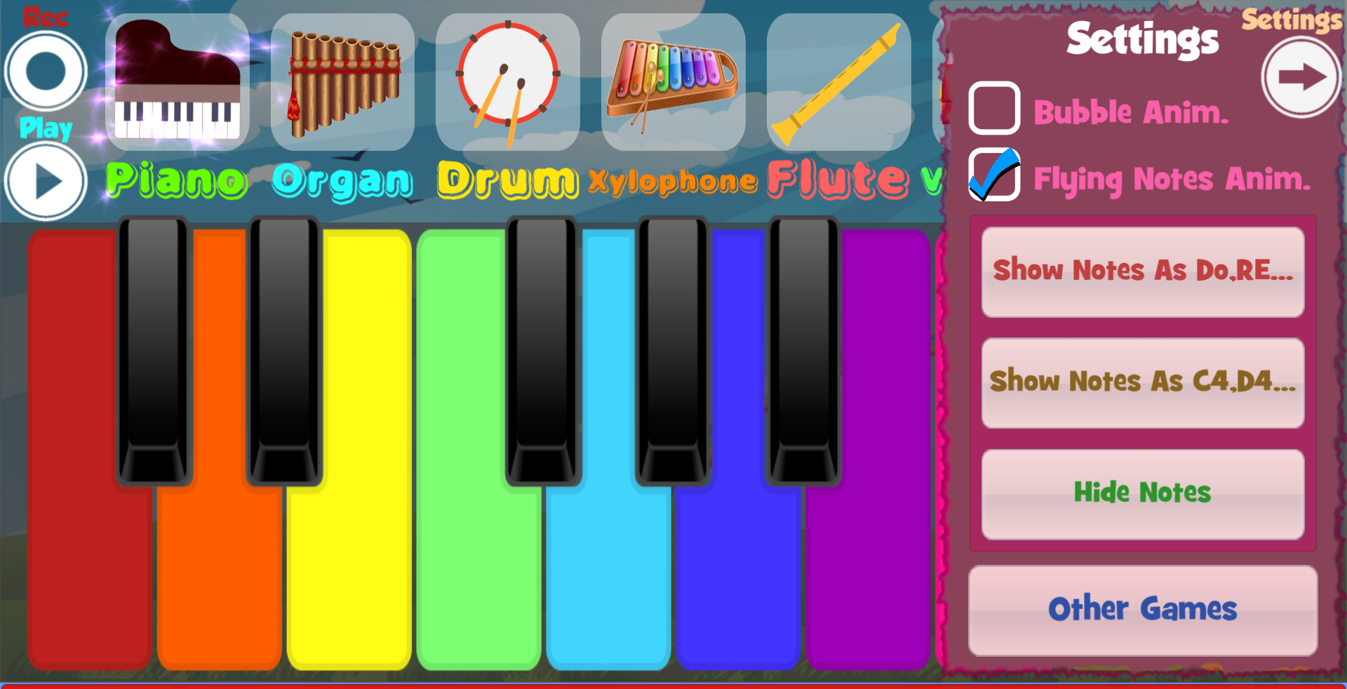 اسکرین شات 2 بازی Kids Piano