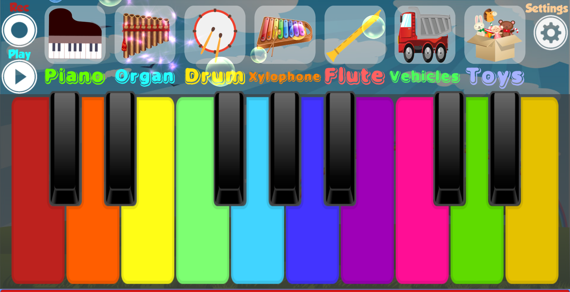 اسکرین شات 1 بازی Kids Piano