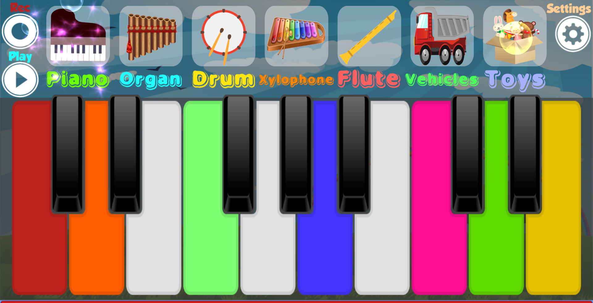 اسکرین شات 4 بازی Kids Piano