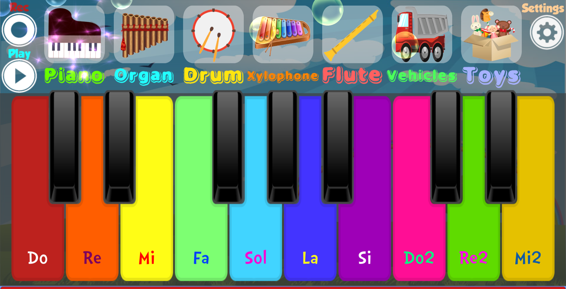 اسکرین شات 6 بازی Kids Piano