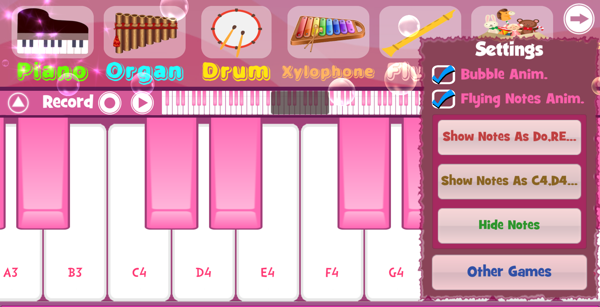 اسکرین شات 4 بازی Pink Piano