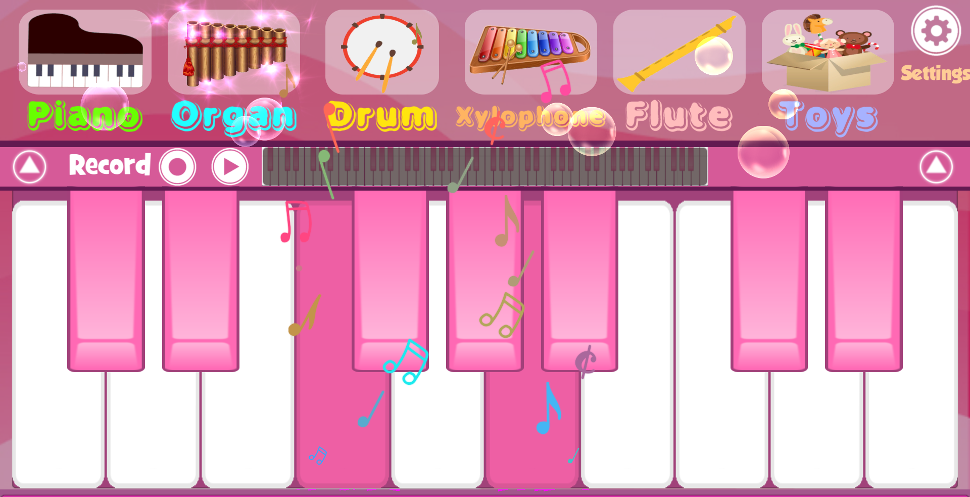 اسکرین شات 5 بازی Pink Piano