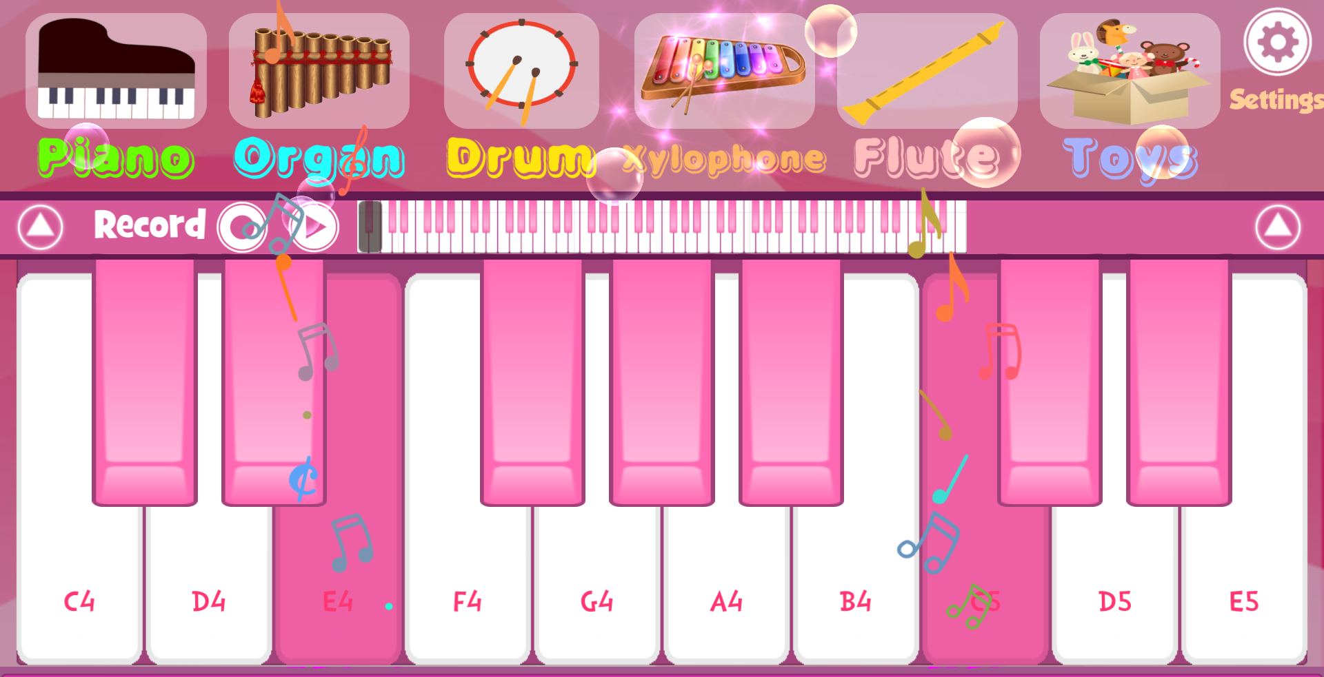اسکرین شات 7 بازی Pink Piano
