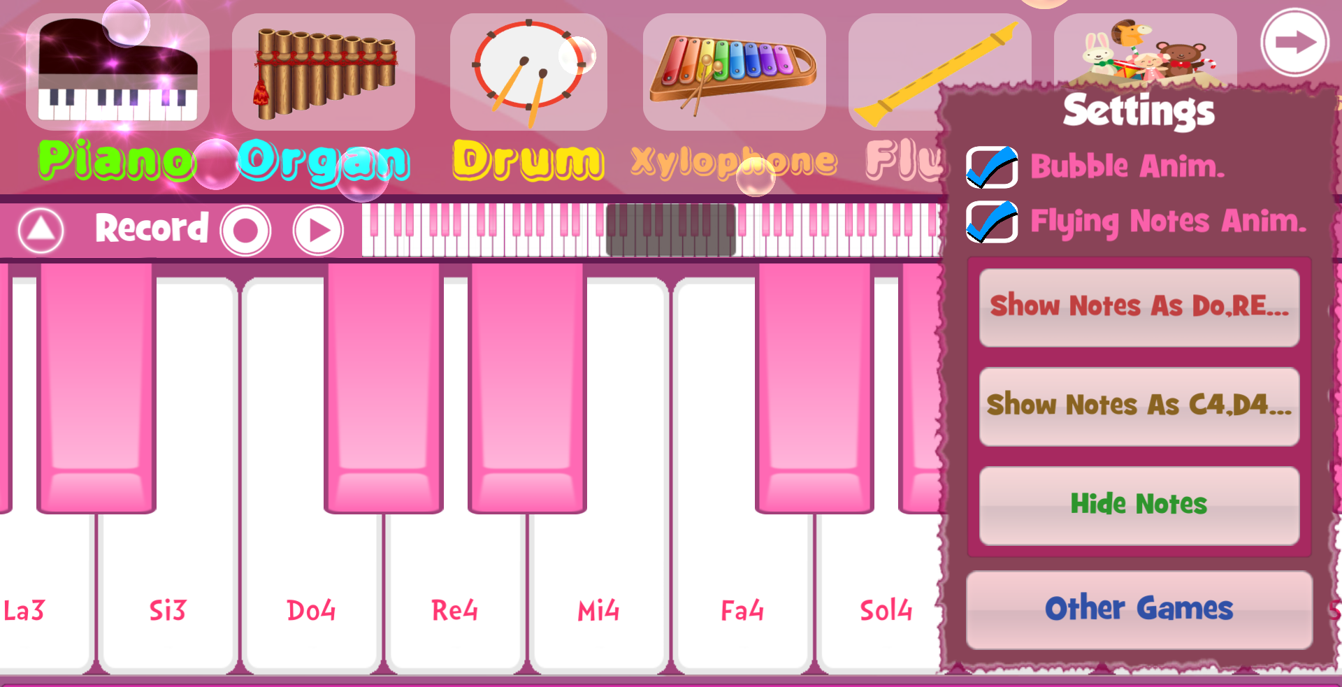 اسکرین شات 3 بازی Pink Piano