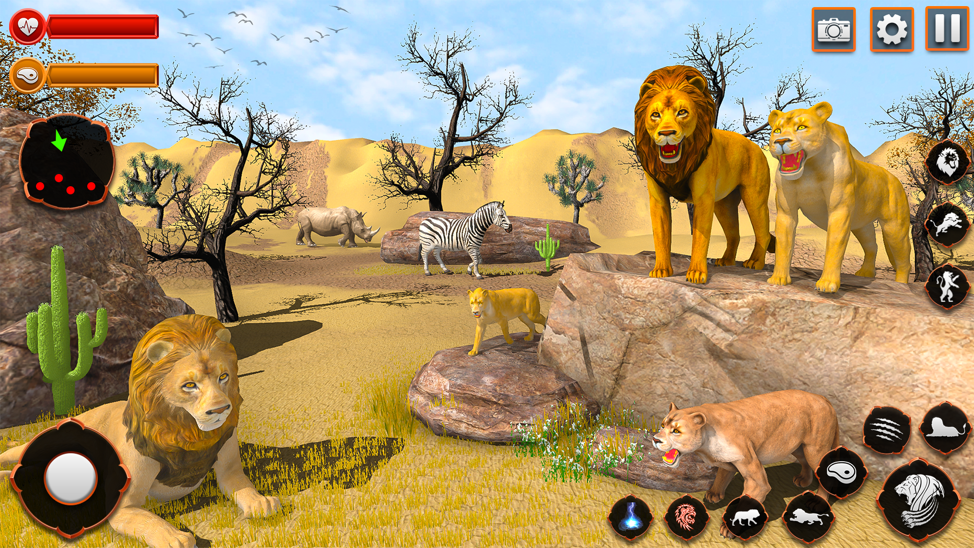 اسکرین شات 3 بازی Animal Games Lion Simulator