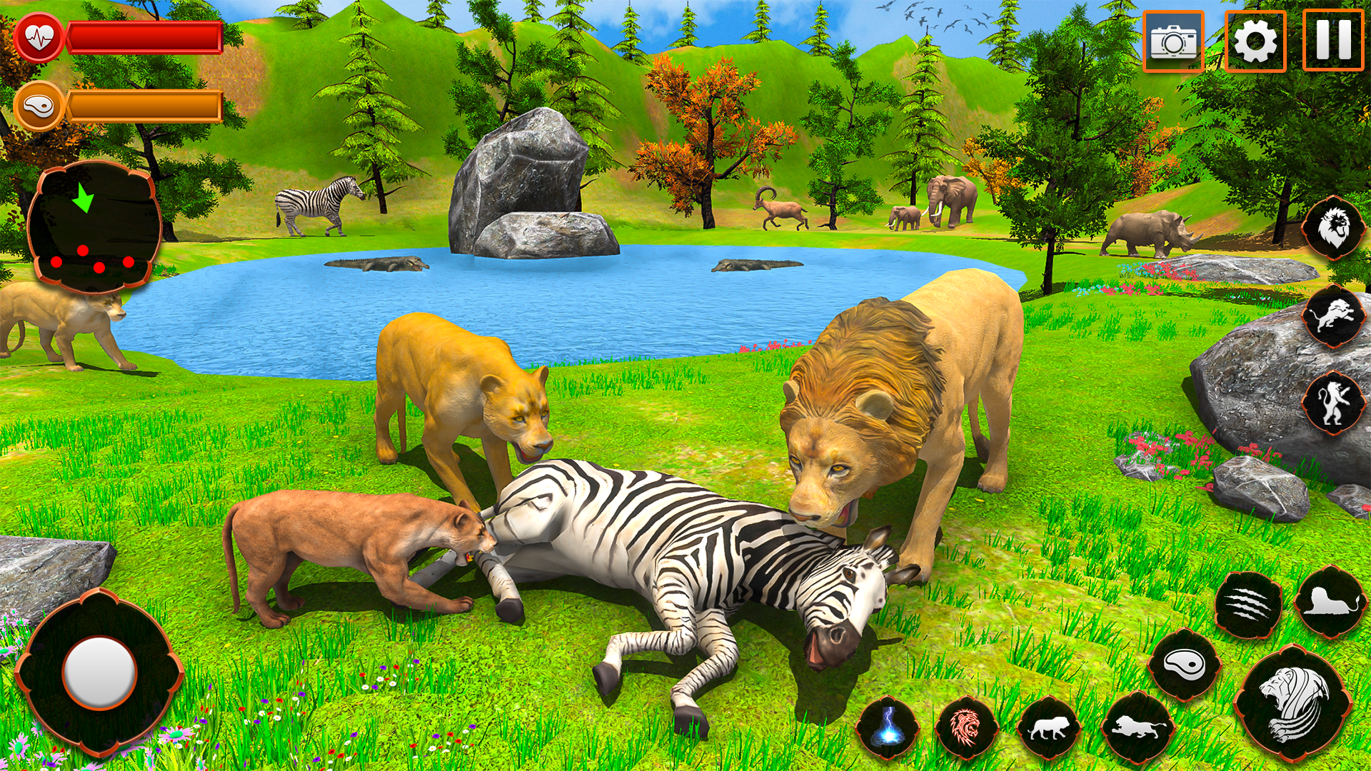 اسکرین شات 1 بازی Animal Games Lion Simulator