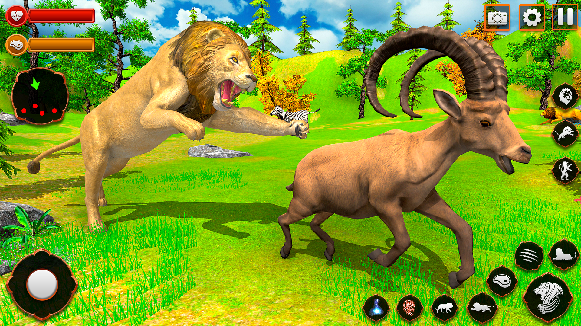 اسکرین شات 4 بازی Animal Games Lion Simulator