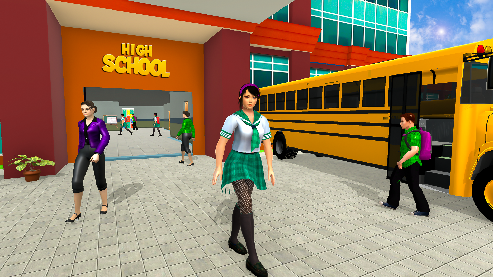 اسکرین شات 1 بازی High School Girl Simulator 3D