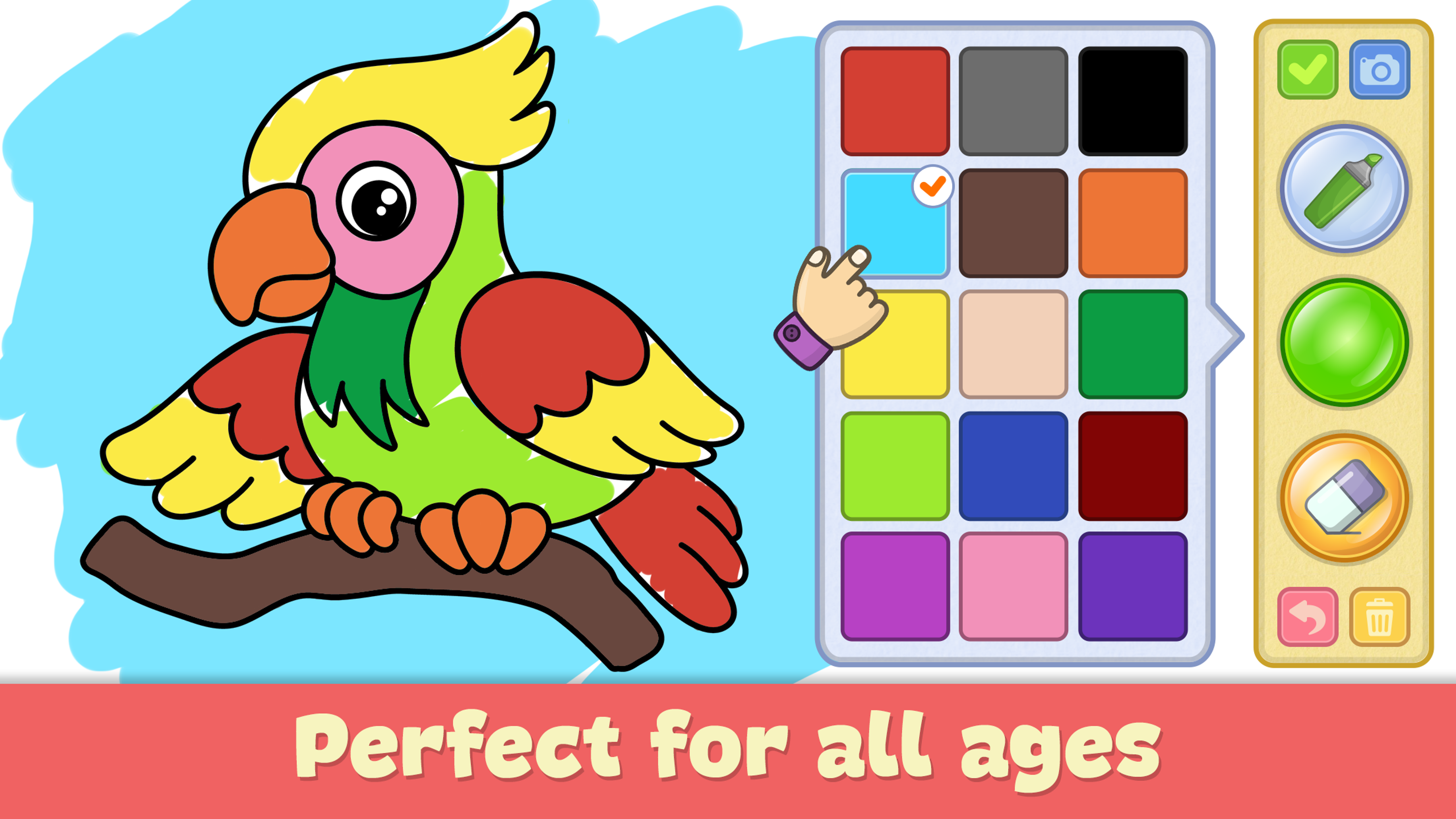 اسکرین شات 1 بازی Kids Coloring & Drawing Games