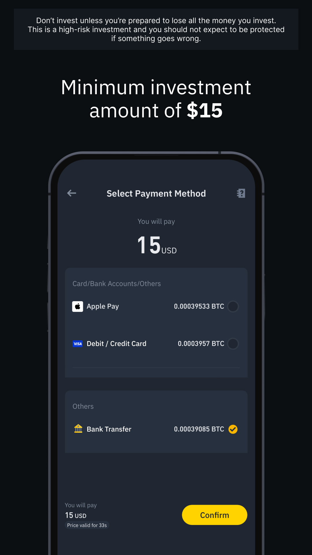 اسکرین شات 1 برنامه Binance: Buy Bitcoin & Crypto