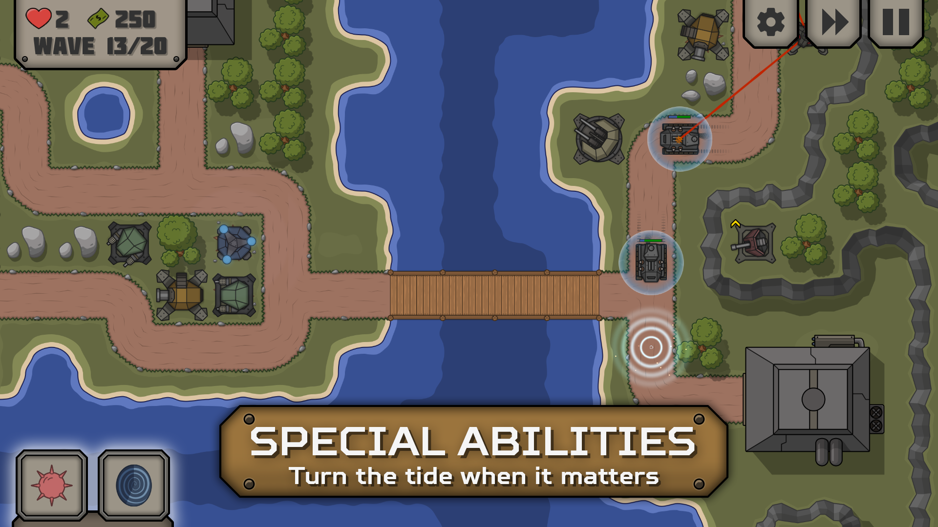 اسکرین شات 2 بازی Tactical War 2: Tower Defence