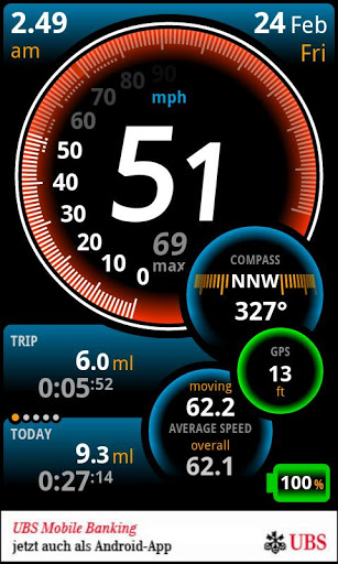 اسکرین شات 3 برنامه Ulysse Speedometer