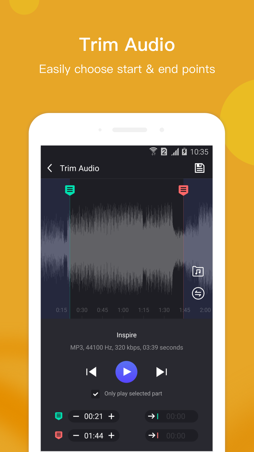 اسکرین شات 2 برنامه Music Editor