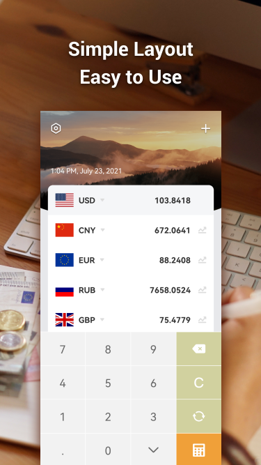 اسکرین شات 1 برنامه Currency Converter