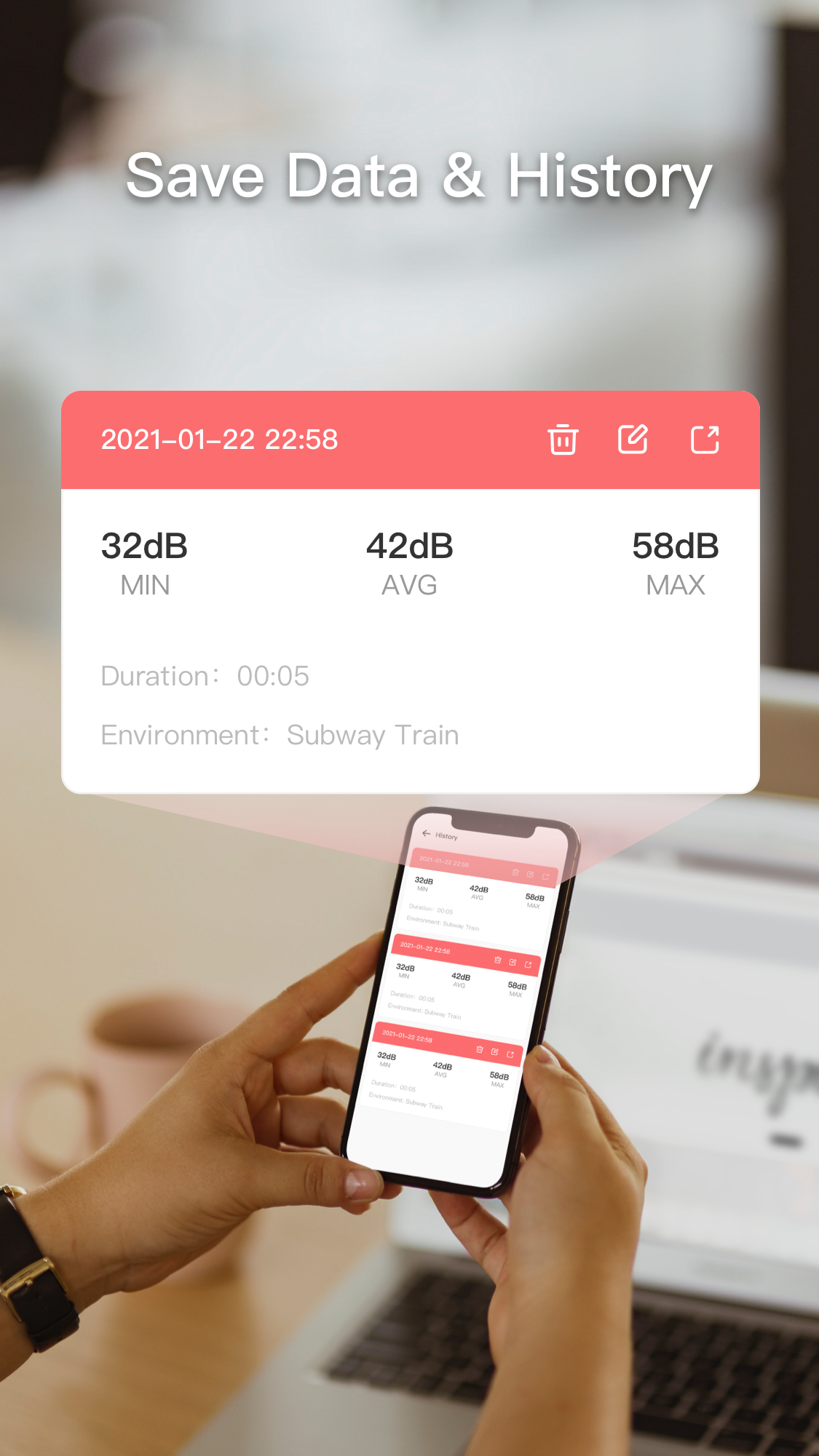اسکرین شات 4 برنامه Sound Meter