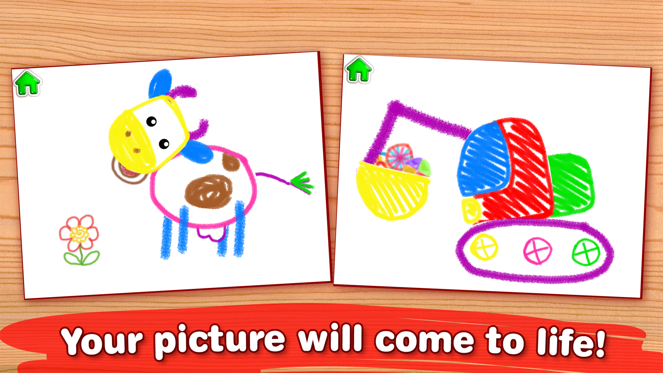 اسکرین شات 4 بازی Toddler Drawing Apps for Kids