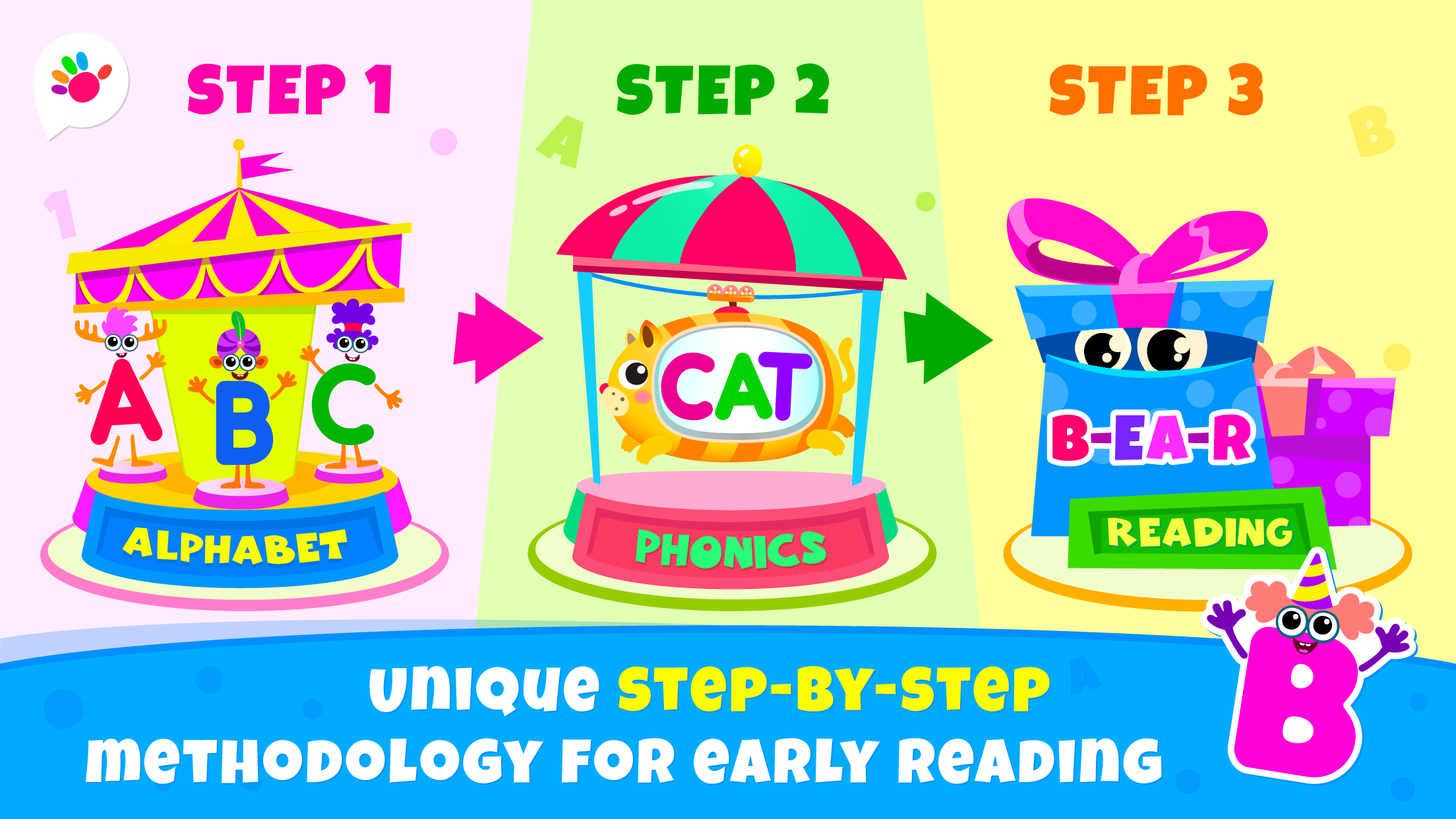 اسکرین شات 3 برنامه Learn ABC Reading Games for 3!