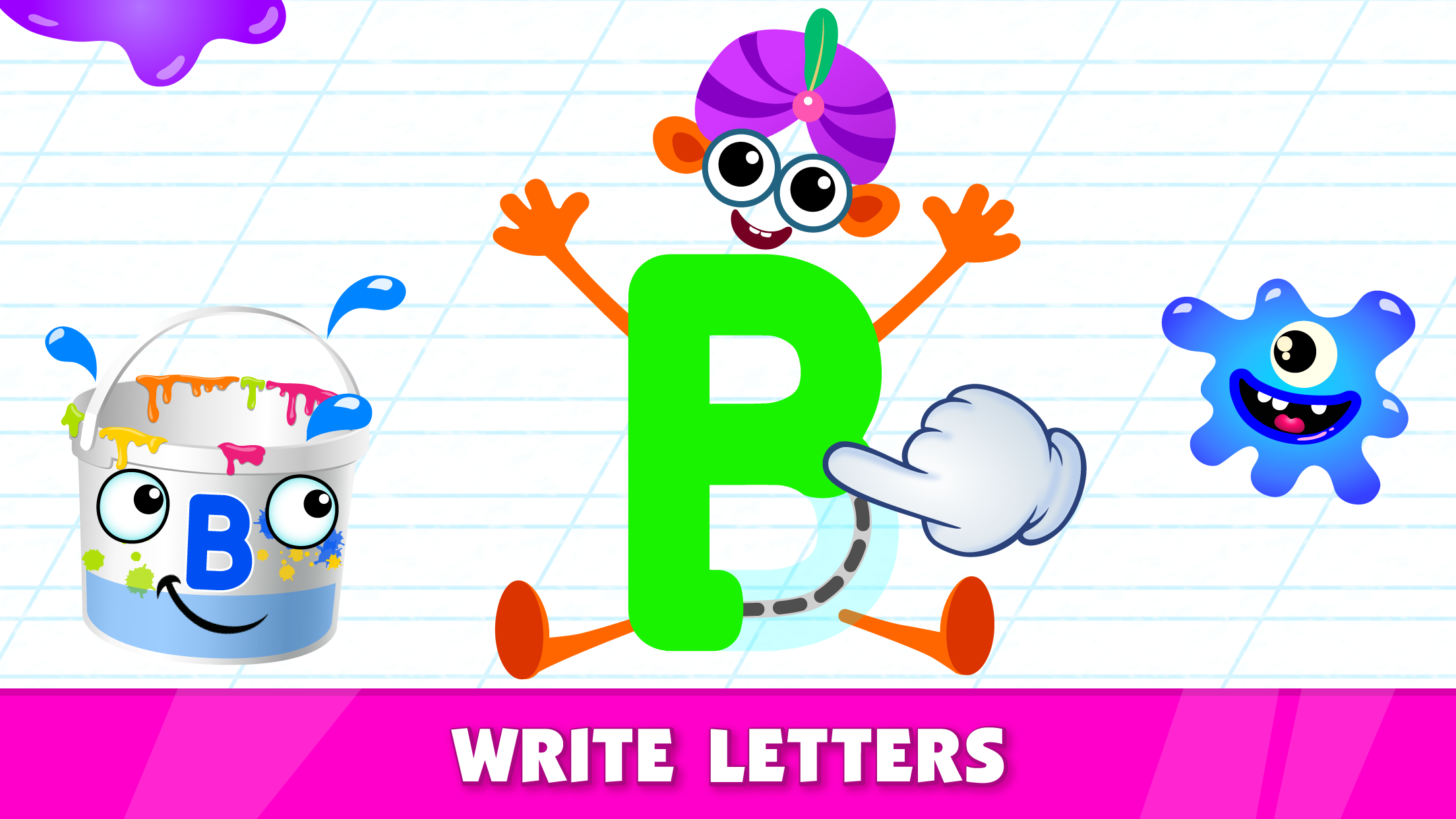 اسکرین شات 3 بازی Bini ABC games for kids!