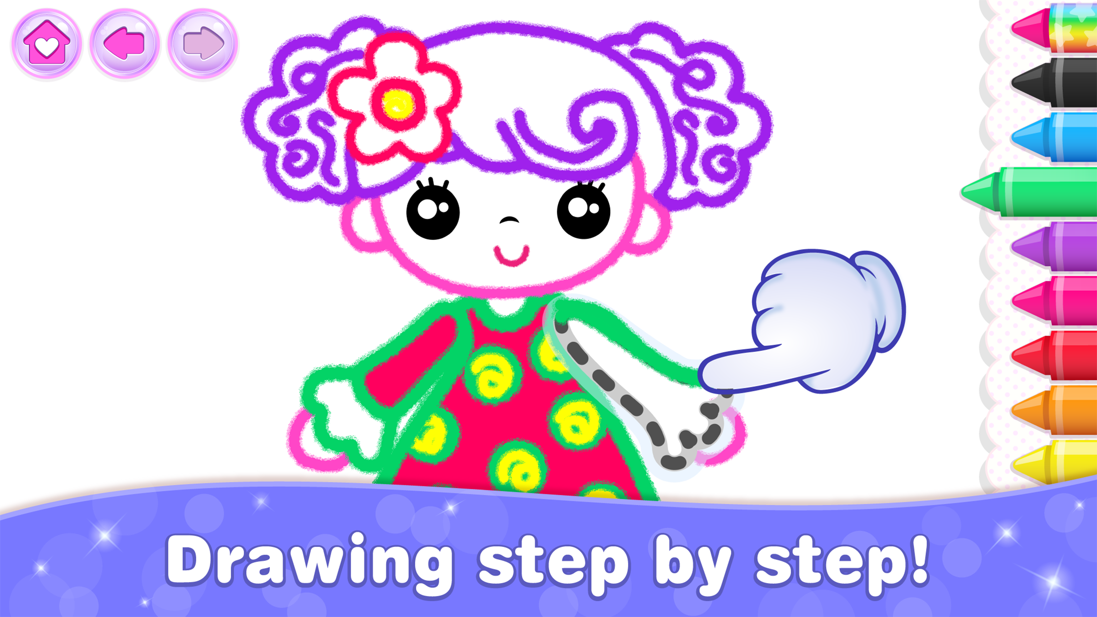 اسکرین شات 3 بازی Kids Coloring Games for Girls