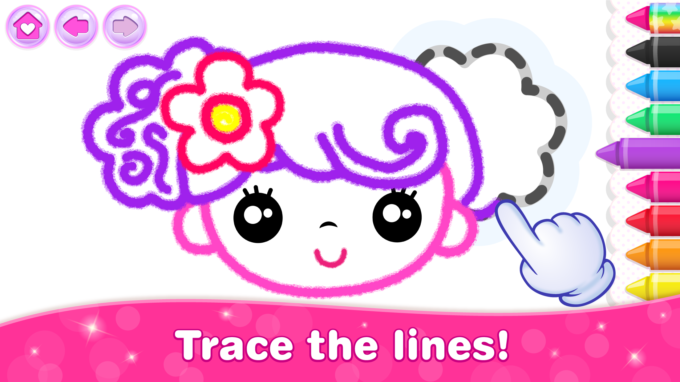 اسکرین شات 2 بازی Kids Coloring Games for Girls