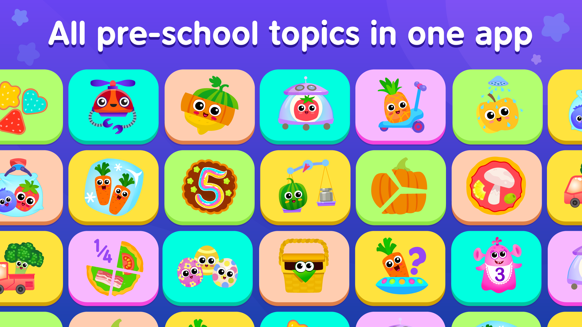 اسکرین شات 1 بازی Kids Food Games for 2 Year Old