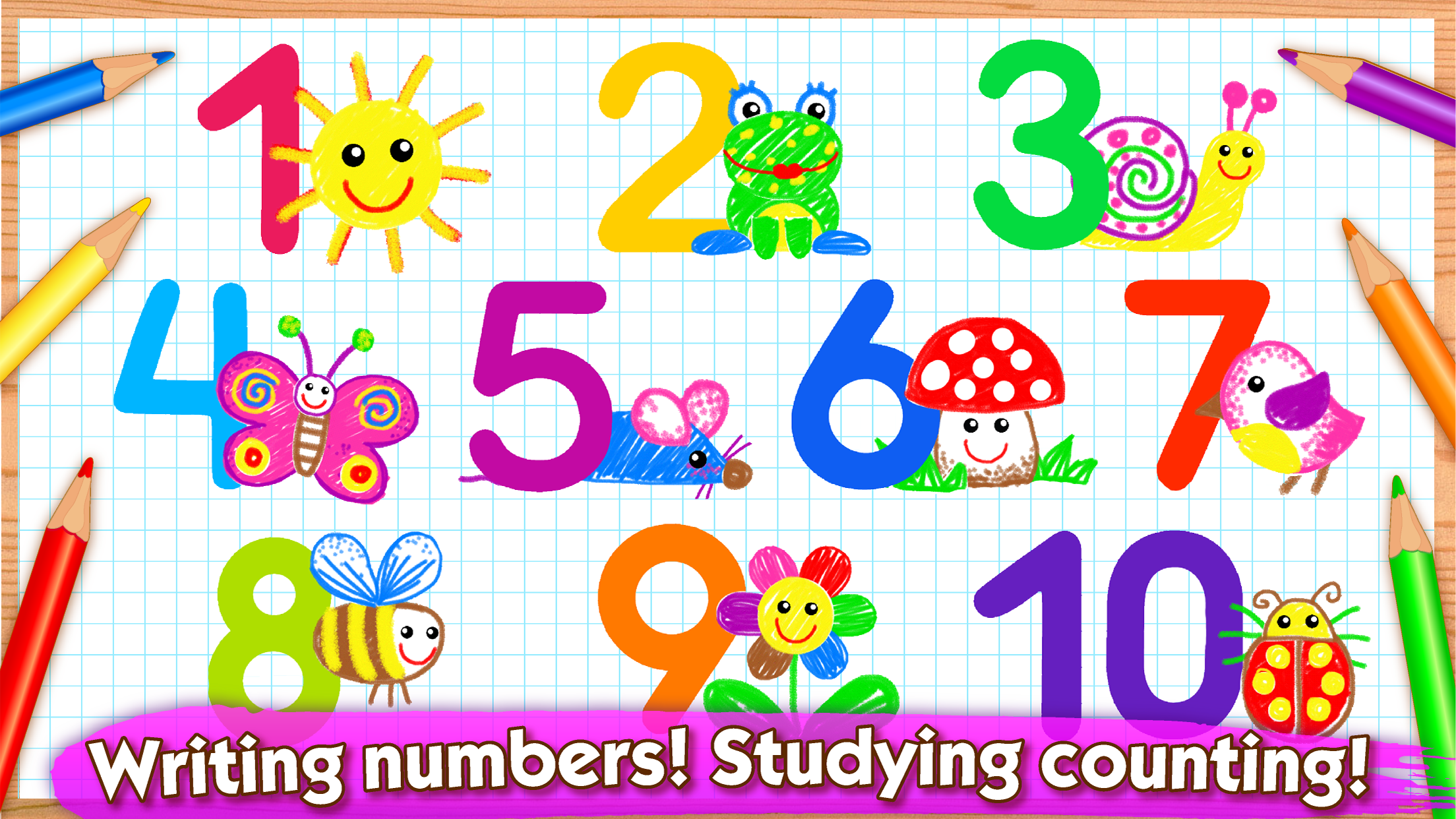 اسکرین شات 1 برنامه 123 Draw Kids! Toddler drawing