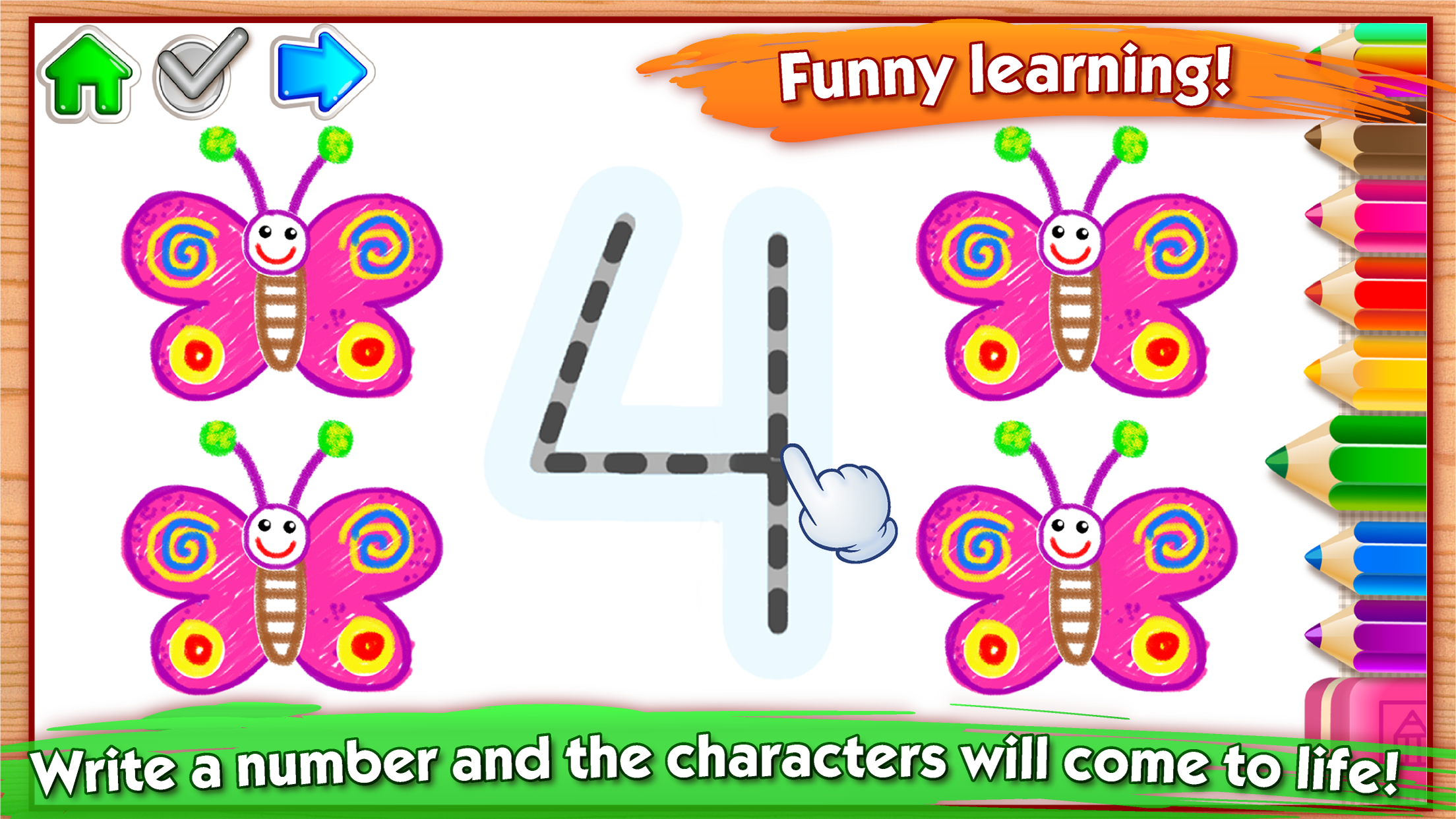 اسکرین شات 4 برنامه 123 Draw Kids! Toddler drawing