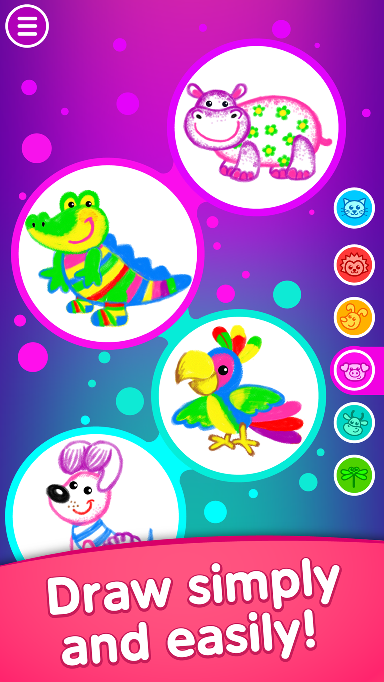 اسکرین شات 1 بازی Bini Drawing games for kids