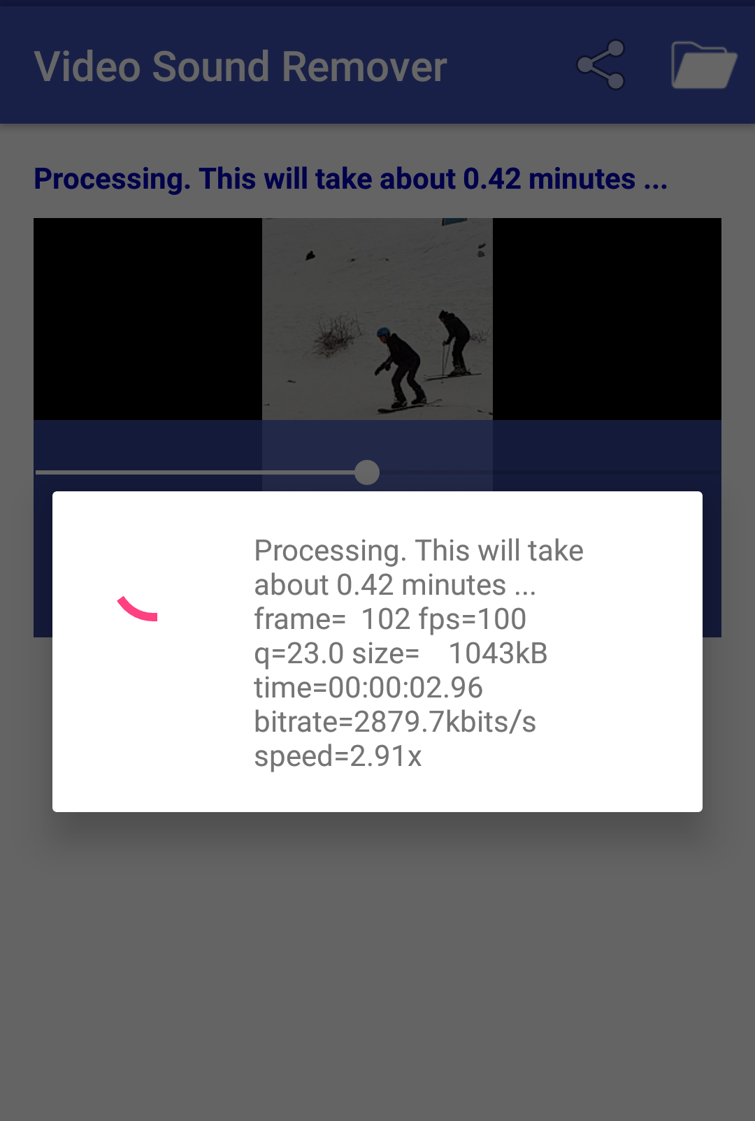 اسکرین شات 2 برنامه Video Sound Remover