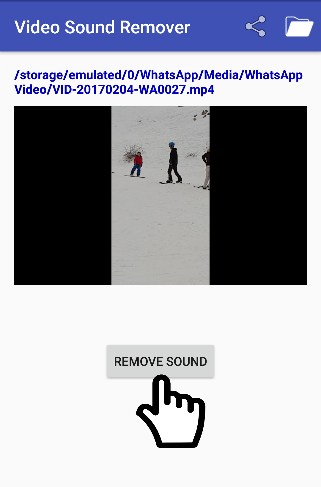 اسکرین شات 1 برنامه Video Sound Remover