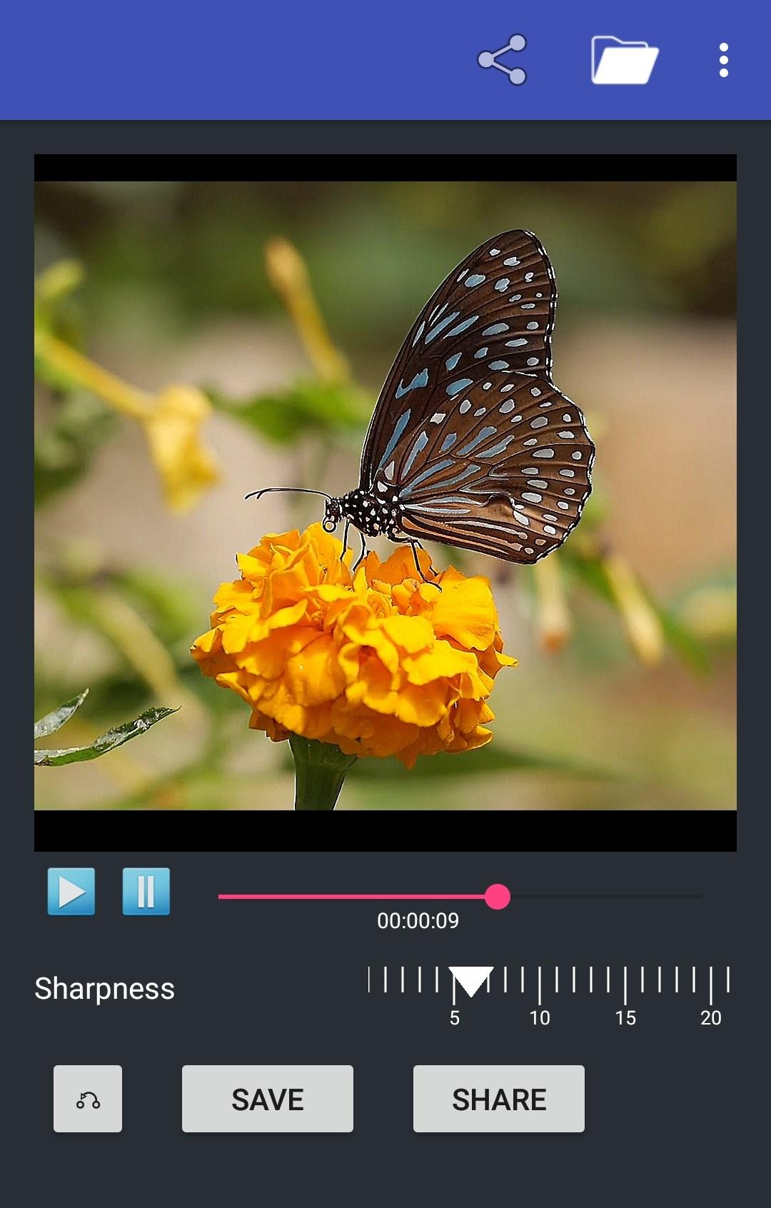 اسکرین شات 7 برنامه Sharpen Video