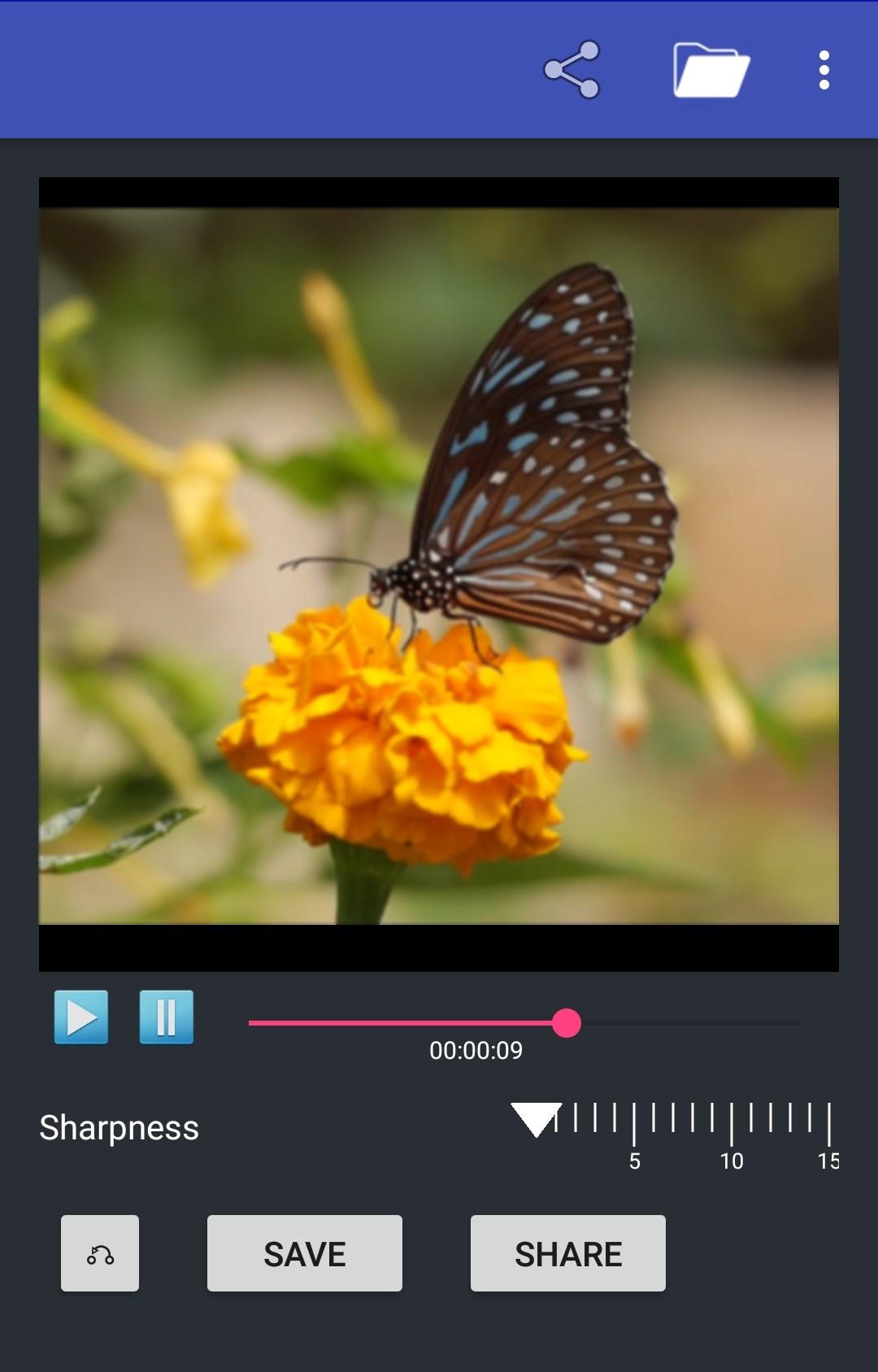 اسکرین شات 6 برنامه Sharpen Video
