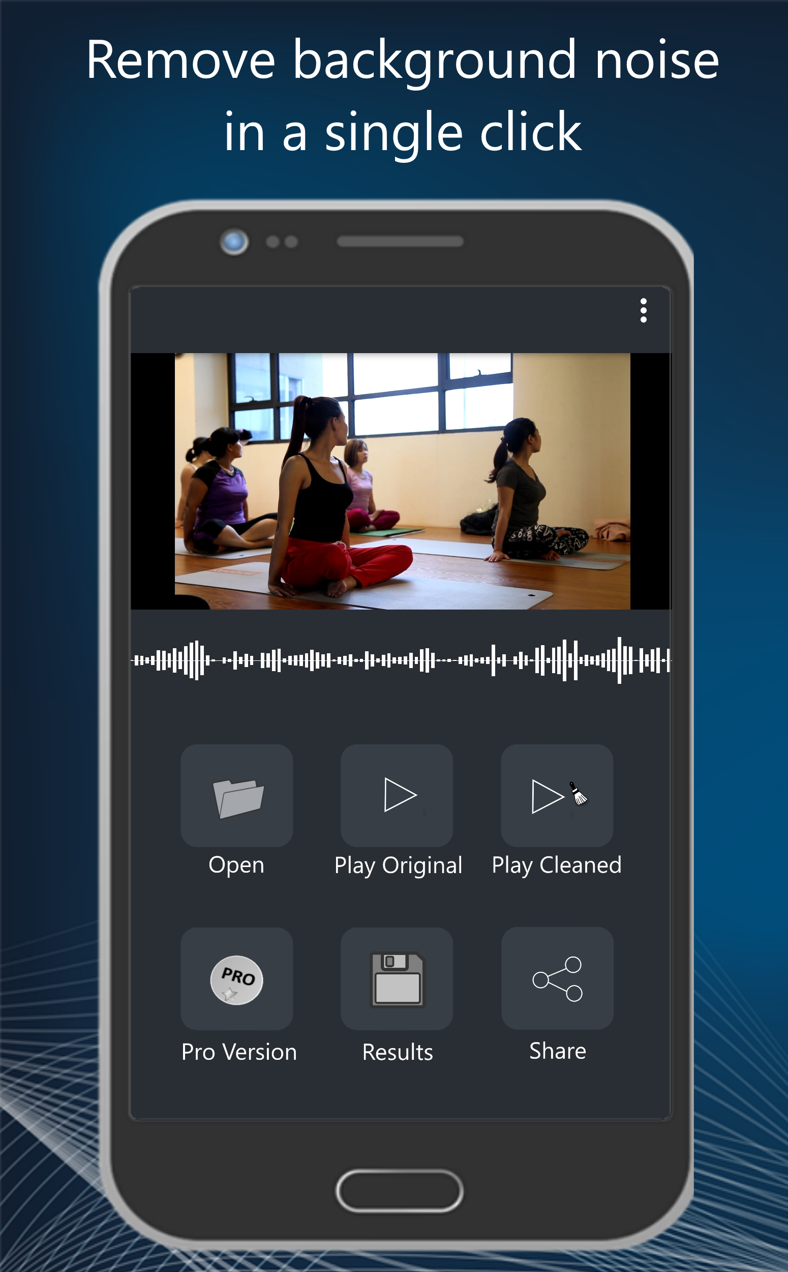 اسکرین شات 1 برنامه Video Noise Cleaner - ByeNoise
