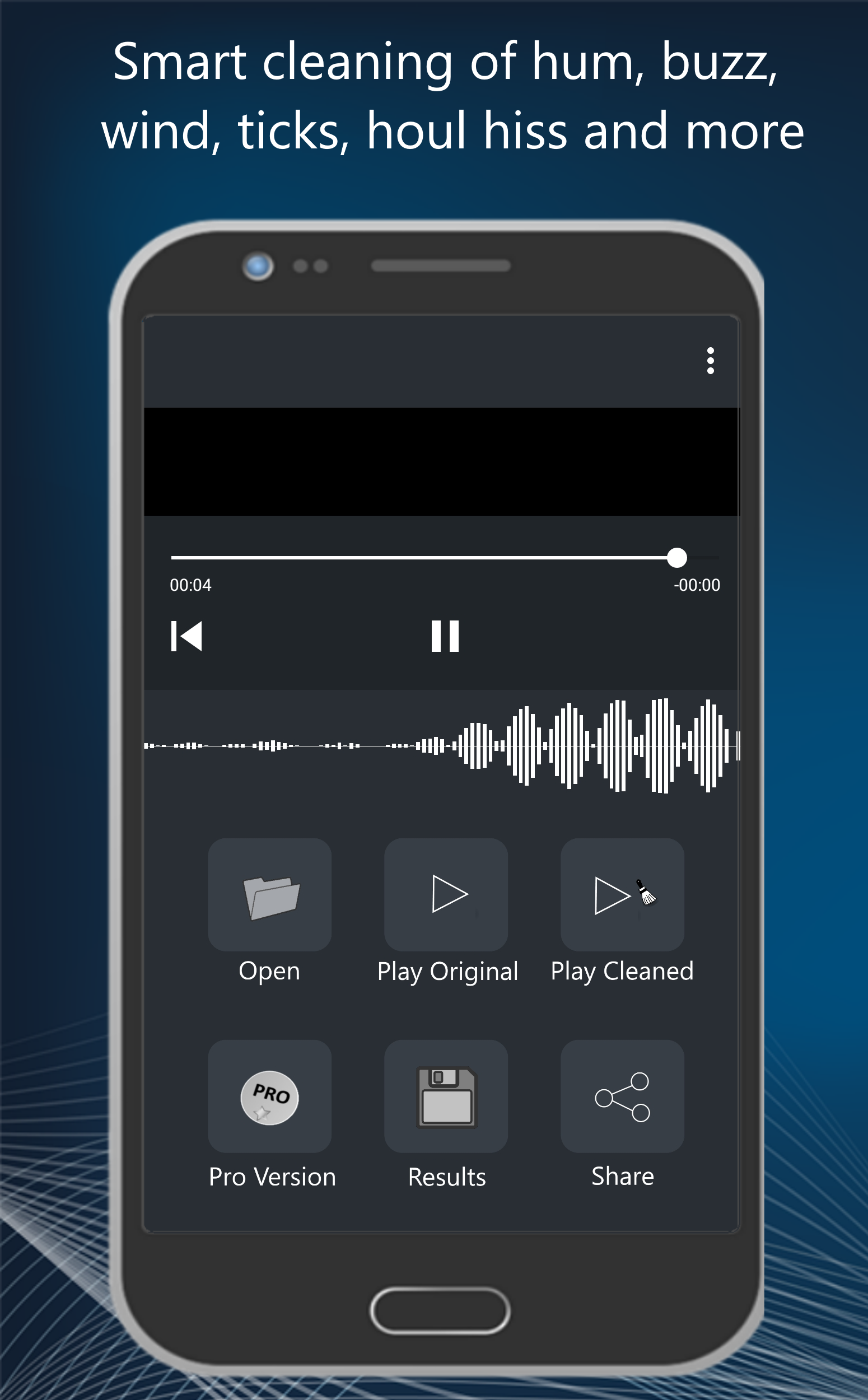 اسکرین شات 3 برنامه Video Noise Cleaner - ByeNoise
