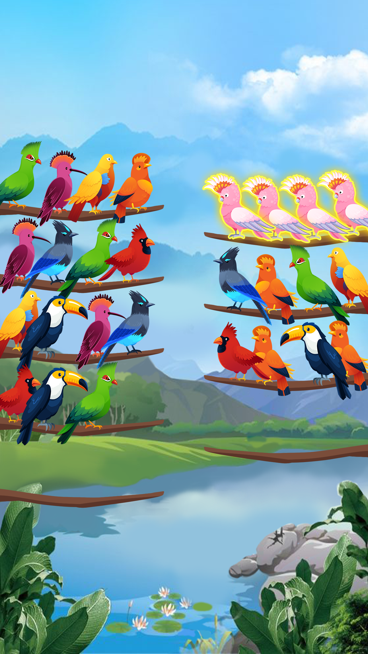 اسکرین شات 3 بازی Bird Sort - Color Puzzle