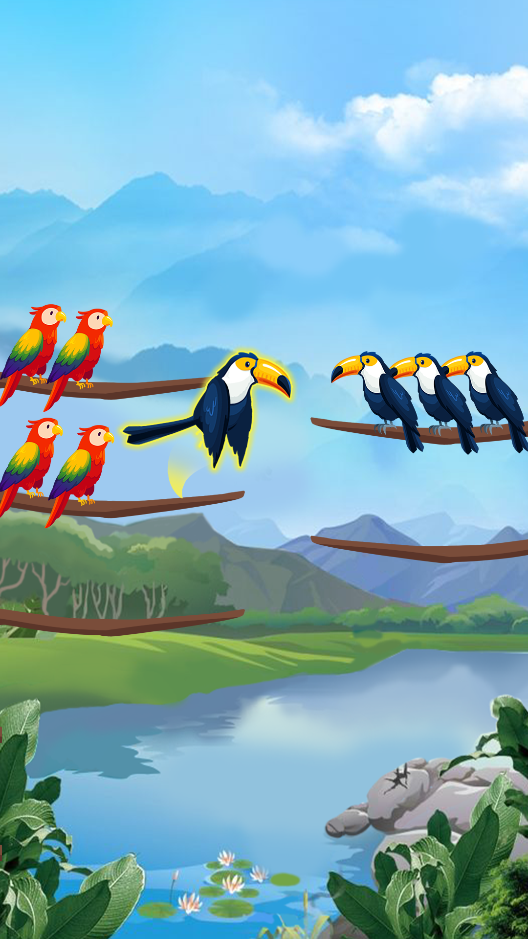 اسکرین شات 4 بازی Bird Sort - Color Puzzle