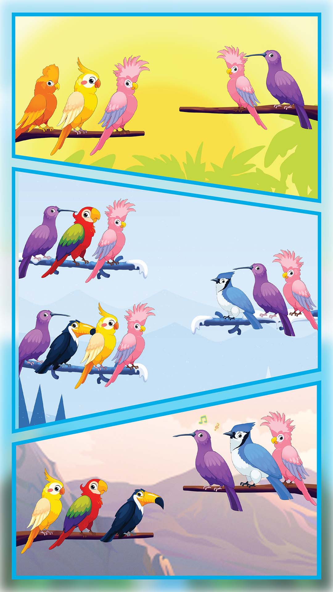 اسکرین شات 8 بازی Bird Sort - Color Birds Game