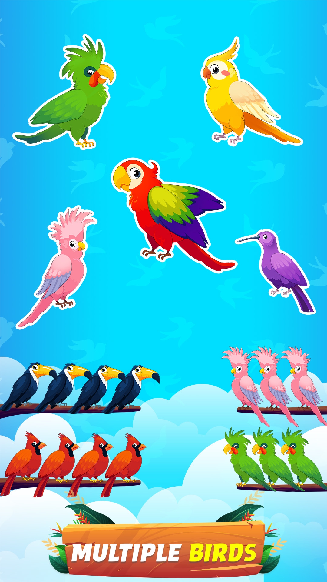 اسکرین شات 1 بازی Bird Sort - Color Birds Game