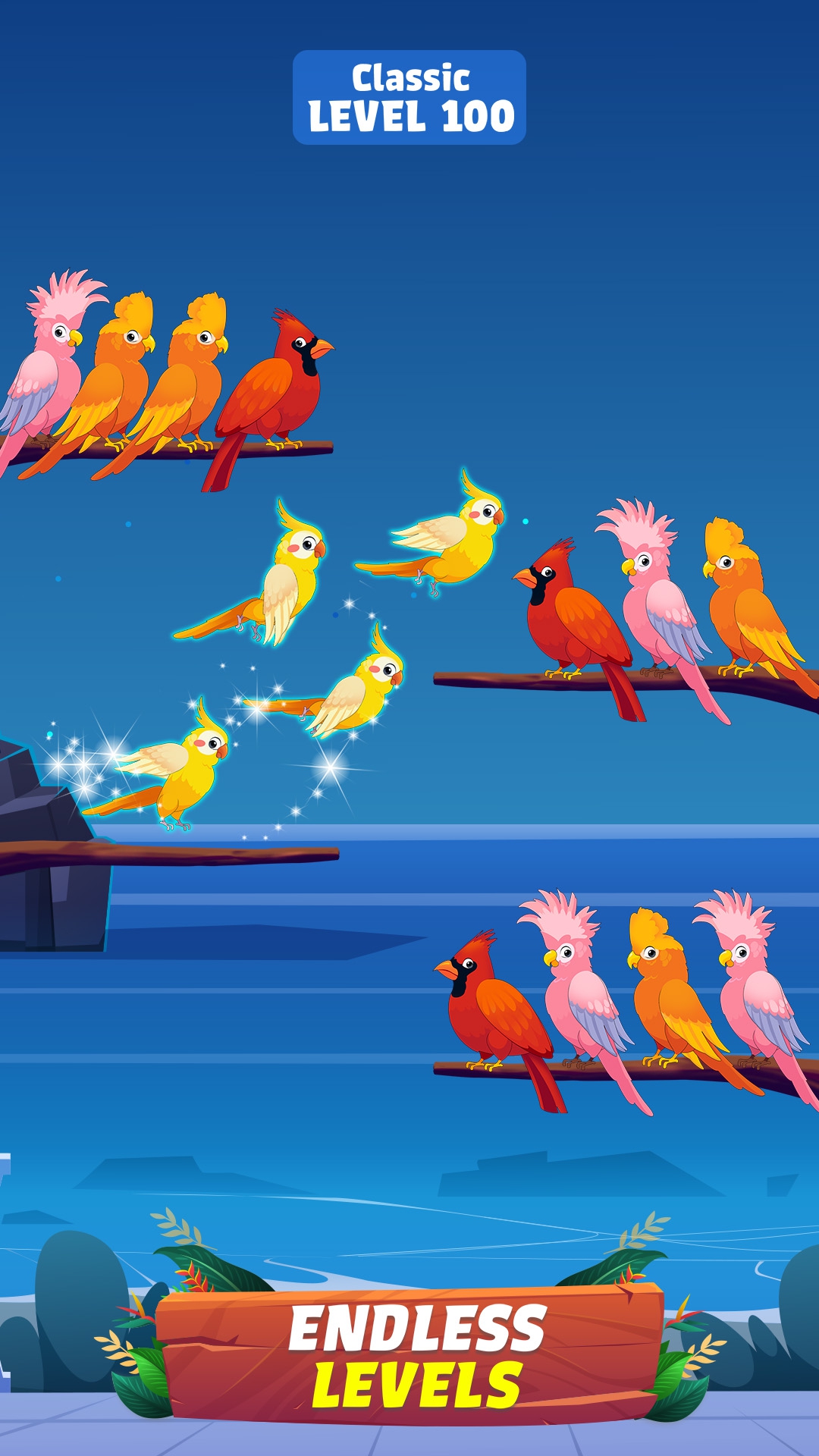 اسکرین شات 4 بازی Bird Sort - Color Birds Game