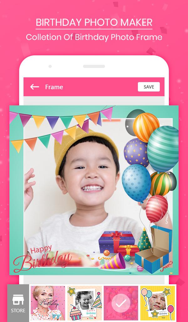 اسکرین شات 2 برنامه Birthday Photo Frame