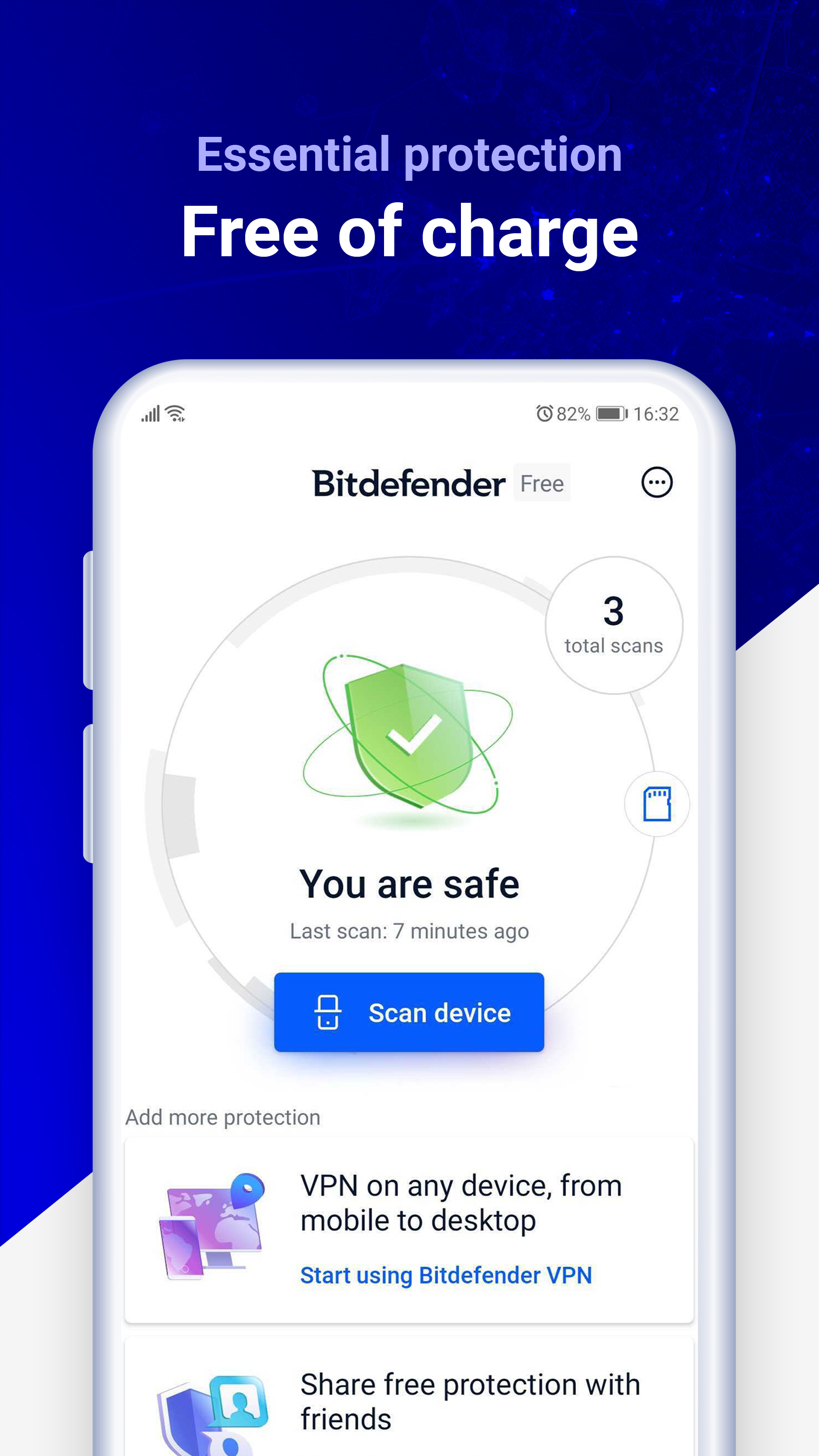 اسکرین شات 1 برنامه Bitdefender Antivirus
