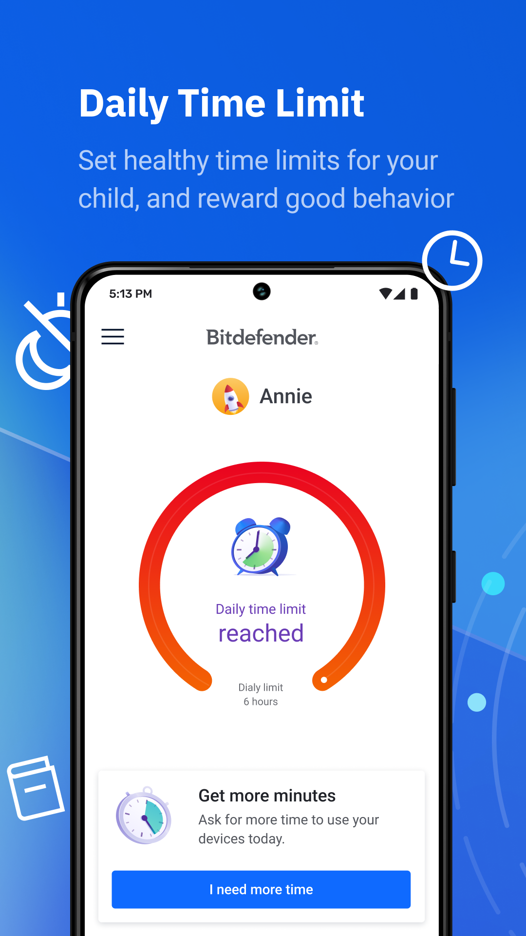 اسکرین شات 3 برنامه Bitdefender Parental Control