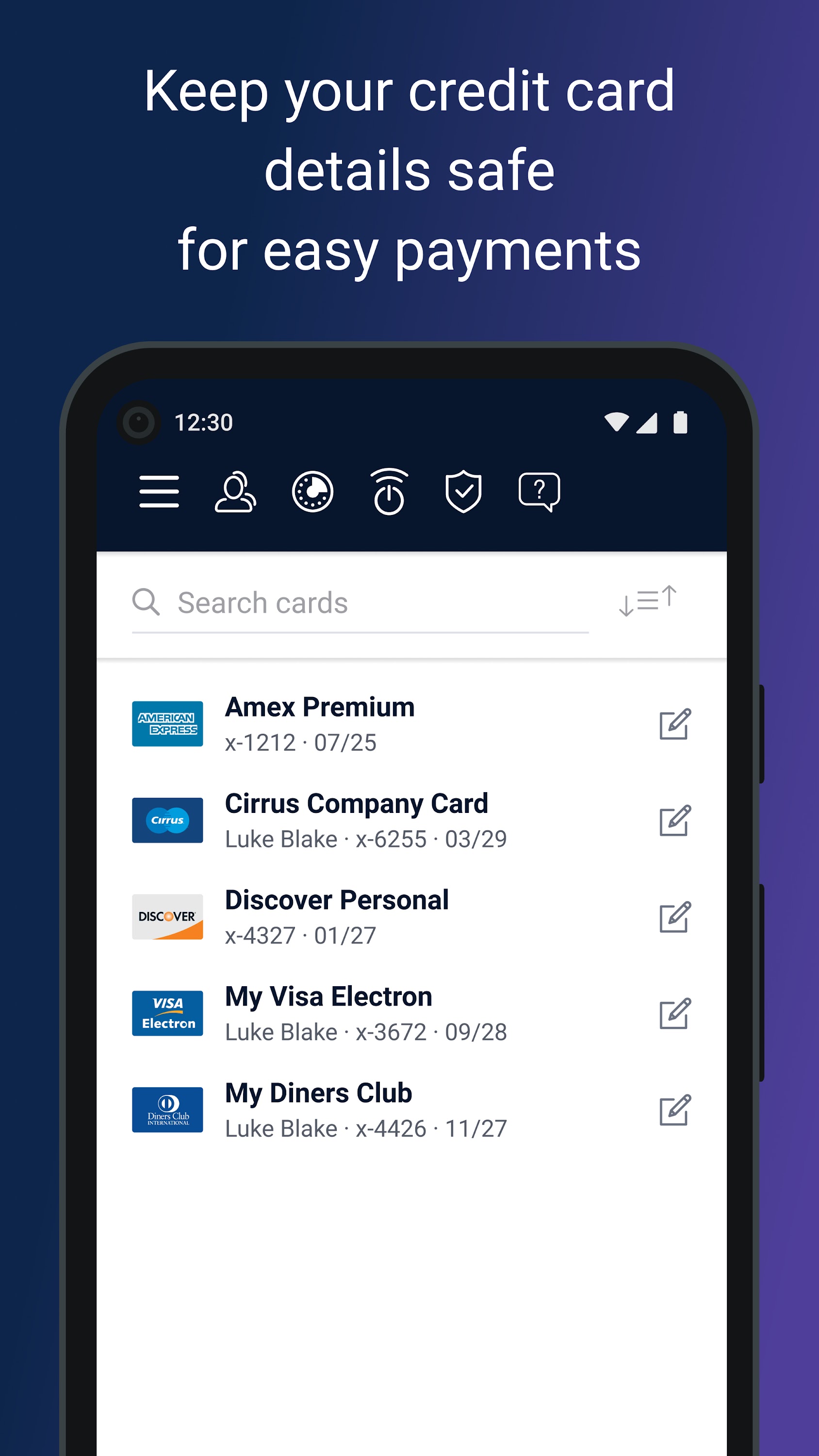 اسکرین شات 5 برنامه Bitdefender Password Manager