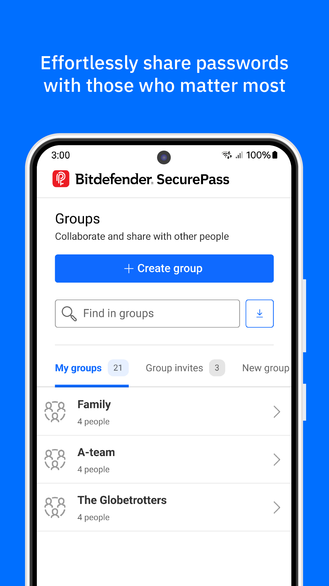 اسکرین شات 5 برنامه Bitdefender SecurePass