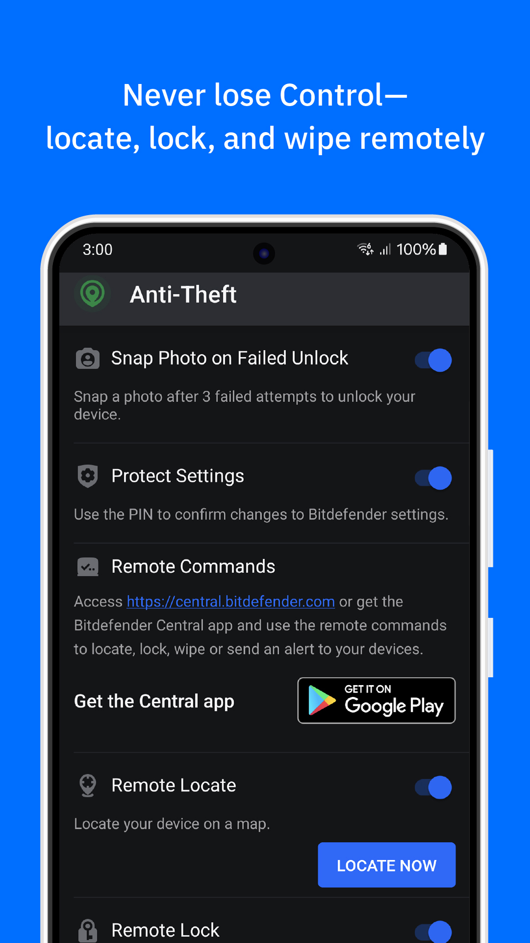 اسکرین شات 7 برنامه Bitdefender Mobile Security