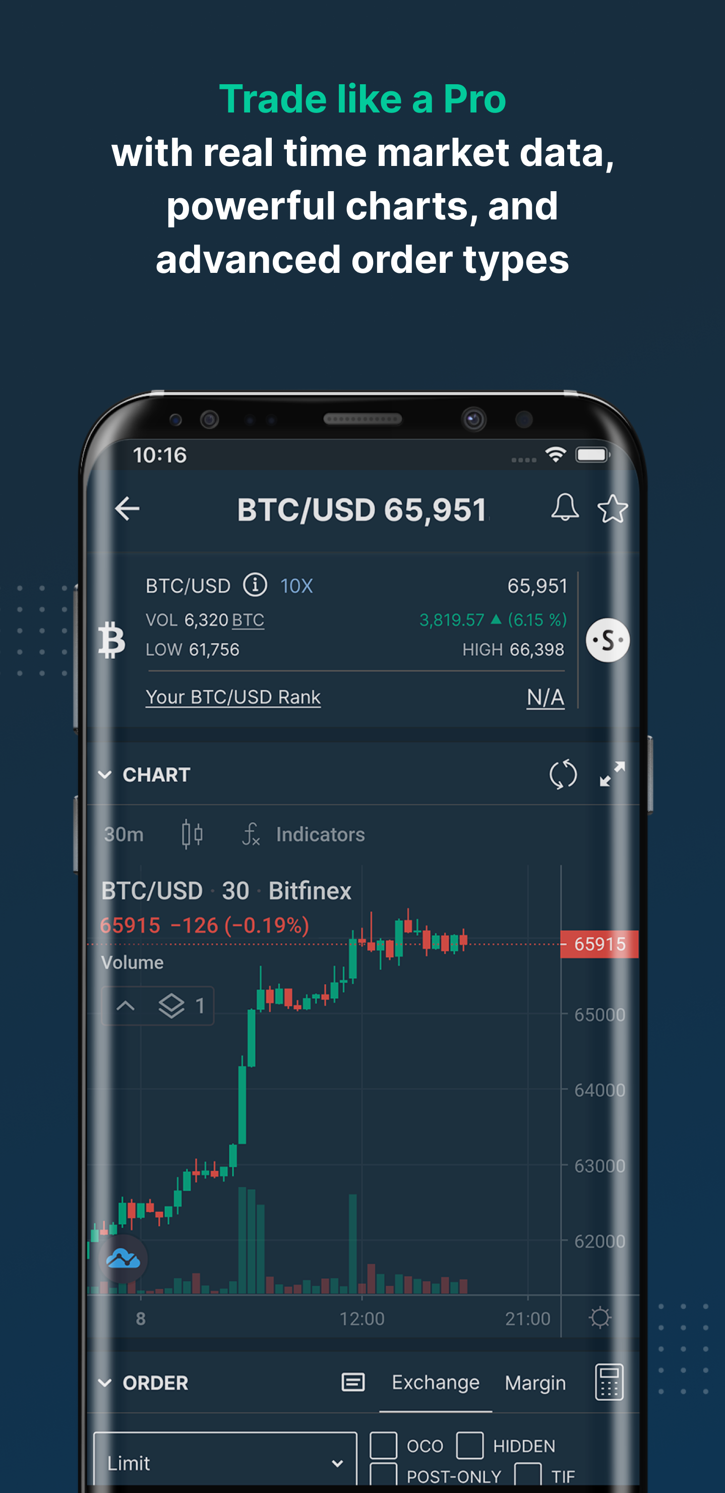 اسکرین شات 3 برنامه Bitfinex: Trade Digital Assets