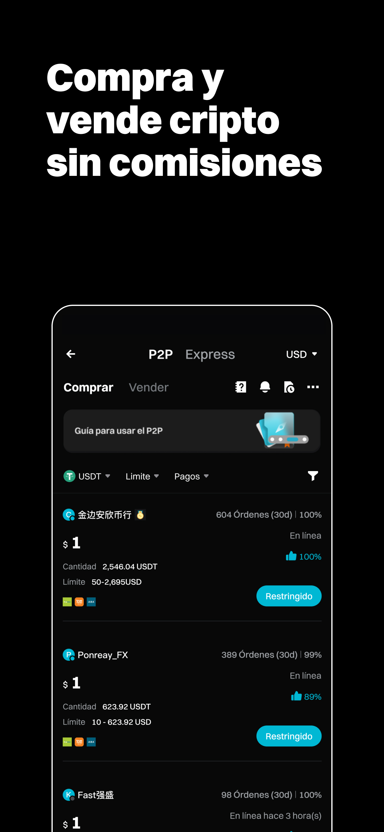 اسکرین شات 5 برنامه Bitget - Tradea BTC y cripto