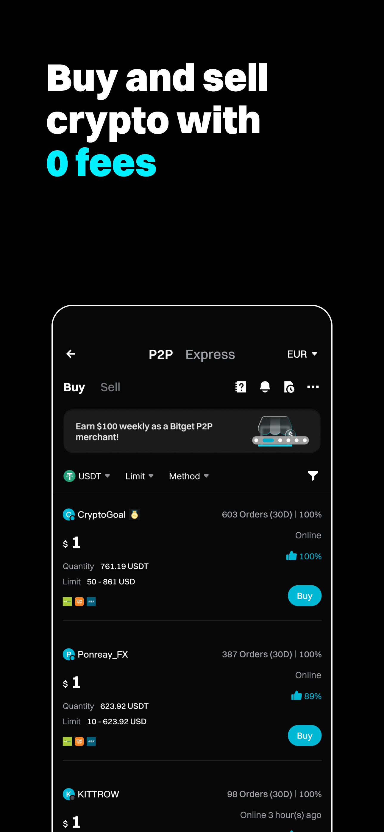 اسکرین شات 7 برنامه Bitget- Buy Crypto & Bitcoin