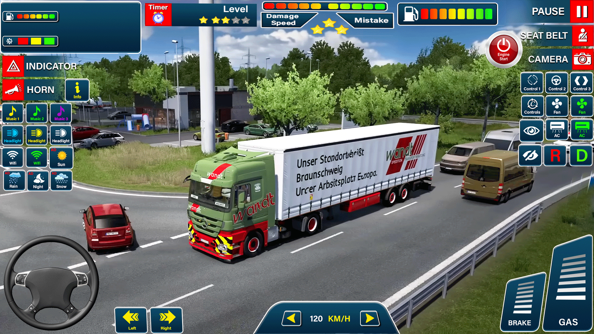 اسکرین شات 5 بازی Truck Driving Mega Truck Game