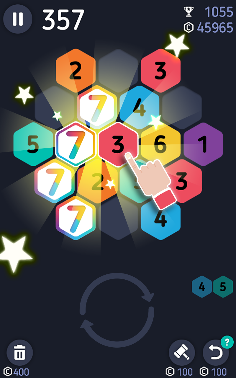 اسکرین شات 7 بازی Make7! Hexa Puzzle